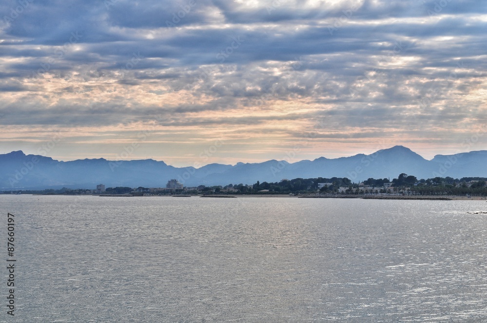 Obraz premium Evening in blue tones