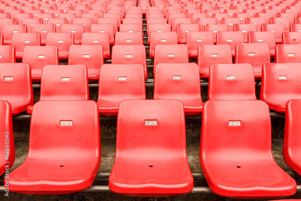Empty seats at the Stadium