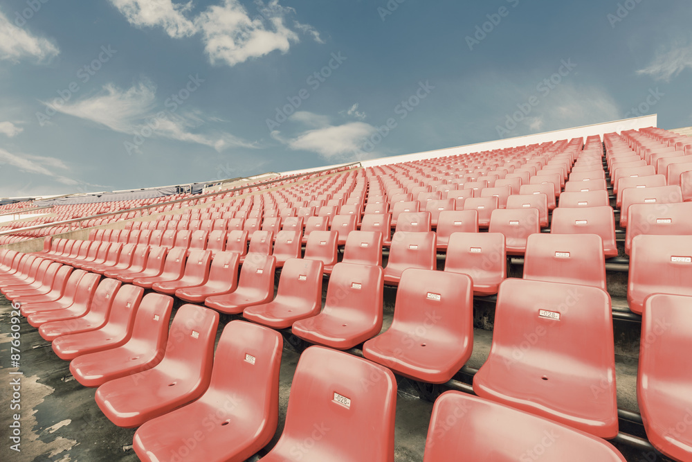 Fototapeta premium Empty seats at the Stadium