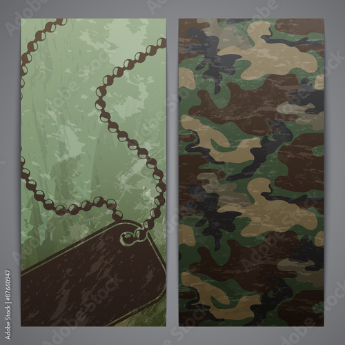 Flayers with military decor