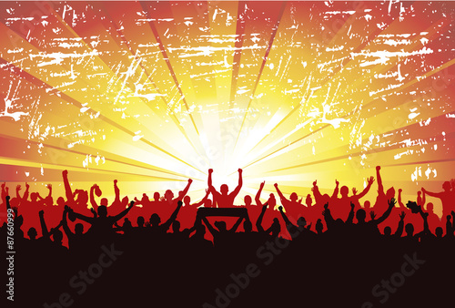 Poster for sports concerts and championships