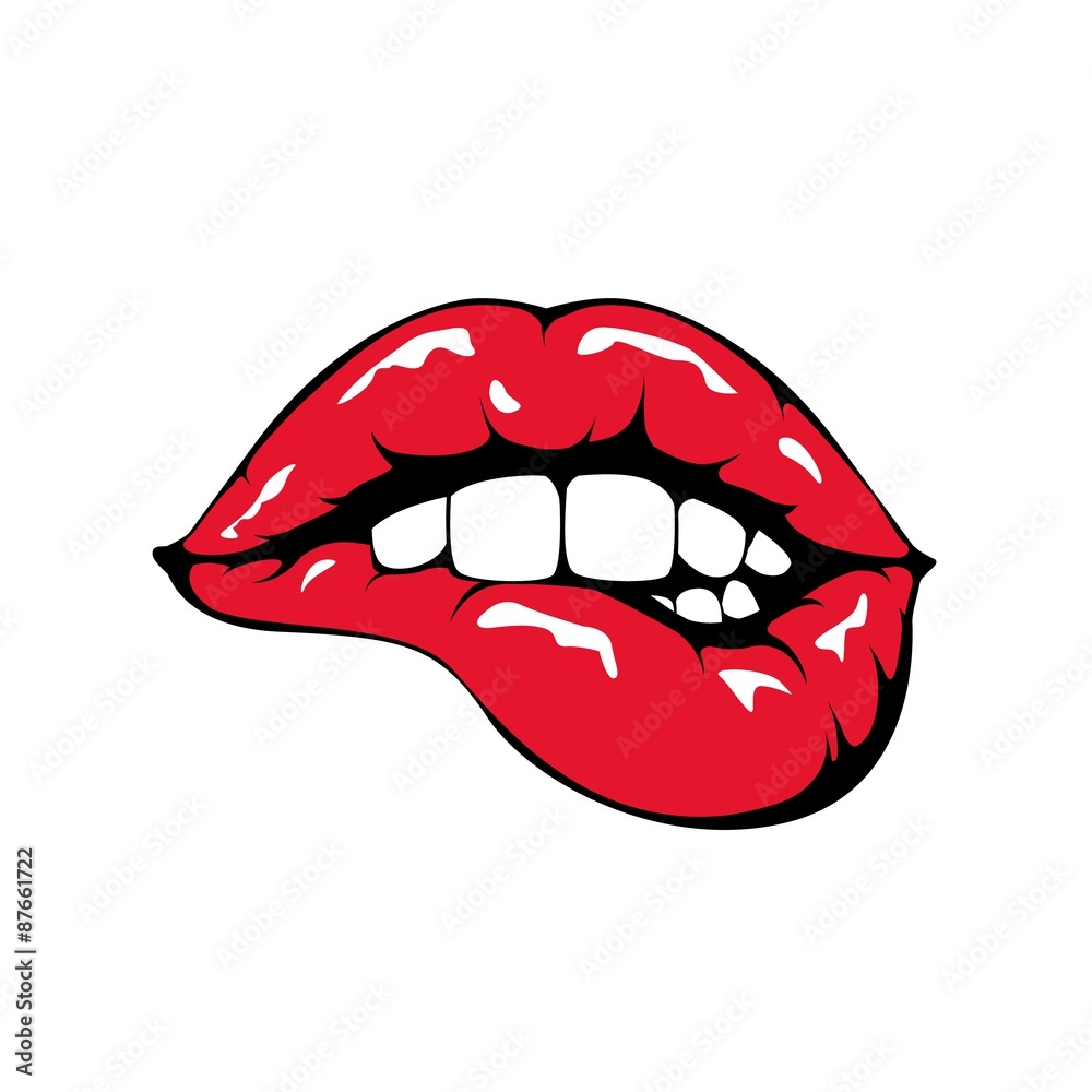 460 Woman Biting Her Lip Illustrations RoyaltyFree Vector Graphics   Clip Art  iStock  Lips phone Sensual lips Girl biting her lip