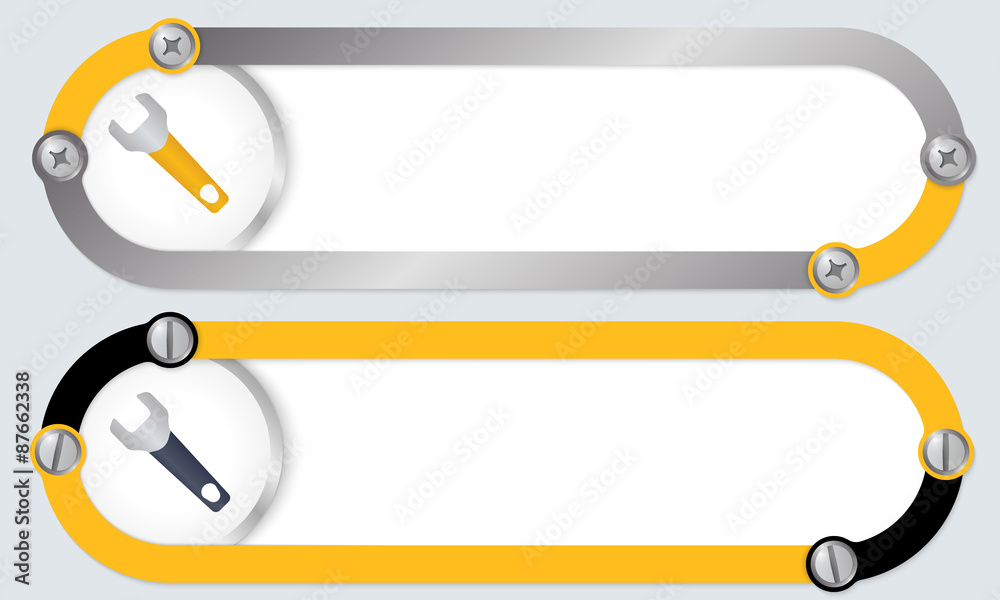 Two abstract frames for your text and spanner Two abstract frames for your text and spanner