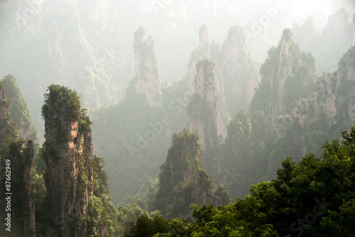 Photography Mysterious mountains Zhangjiajie, HUnan Province in China.