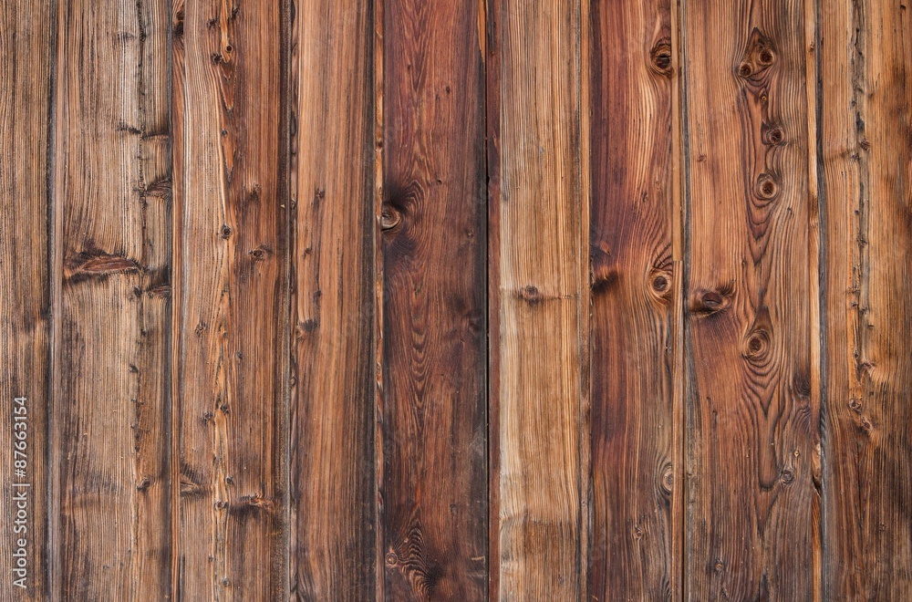 Fototapeta premium rustikale Holzbretterwand