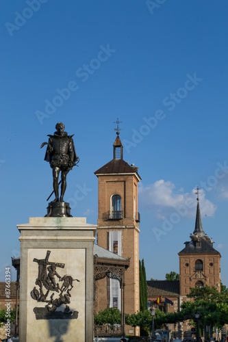 Cervantes Square in Alcala photo