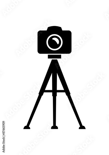 Camera icon on white background