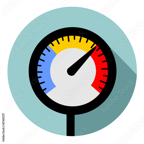 Temperature gauge used in cooking grill with the equipment vector eps 10