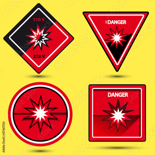 danger vector sign