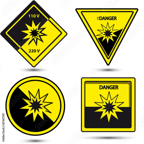 danger vector sign
