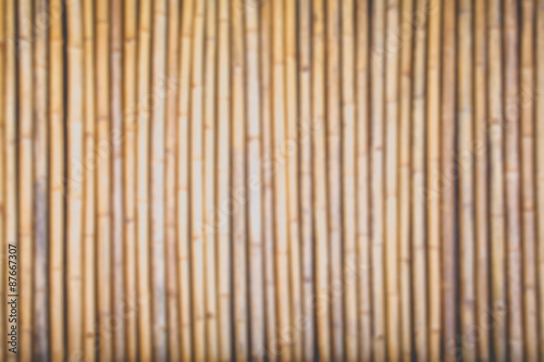 Blurred bamboo wood wall , Abstract nature background