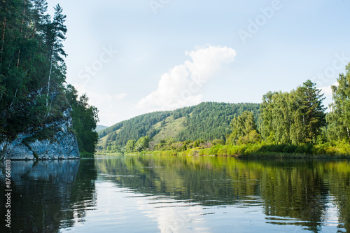 River Belaya near Kaga, Urals, Russia
