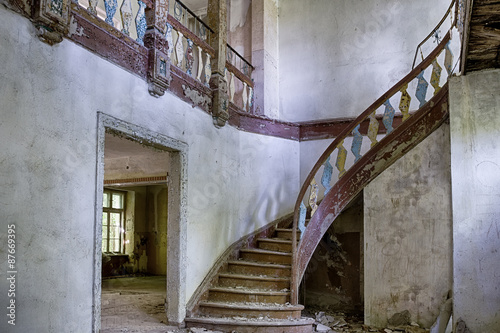 Abandoned and forgotten manor house