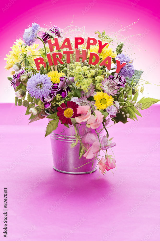 Happy Birthday Blumenstrauss Bilder
