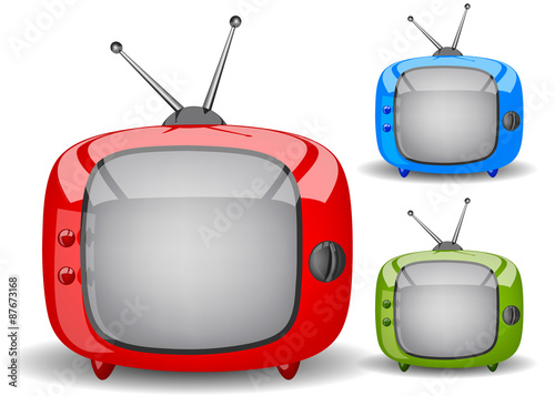 Cute tv vector
