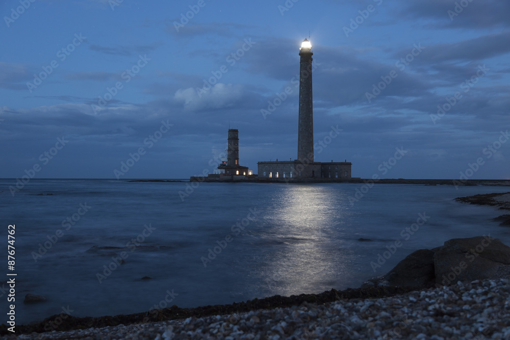Fototapeta premium Der Phare de Gatteville, zweithöchster Leuchtturm Frankreichs