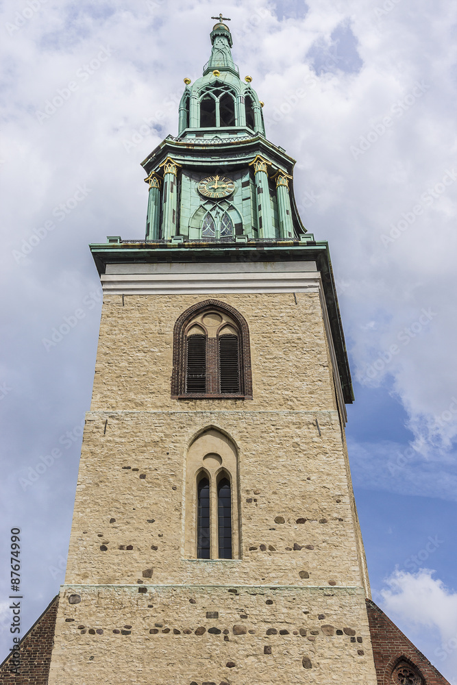Mary's Church (Marienkirche, 13th century) in Berlin, Germany.
