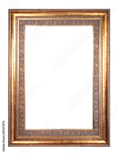 vintage frame isolated on white background