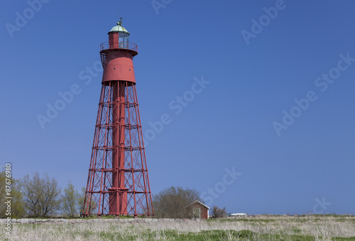 der Leuchtturm Kapelludden, Öland, Schweden, Baujahr 1872 photo