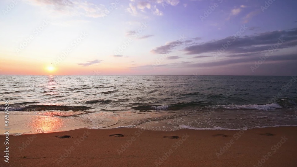 Sunrise at the beach. Sunrise at the beach.