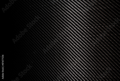 Woven carbon fiber sheet. Texture. photo