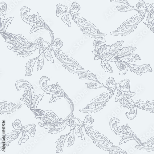 Seamless background in the style of Damascus