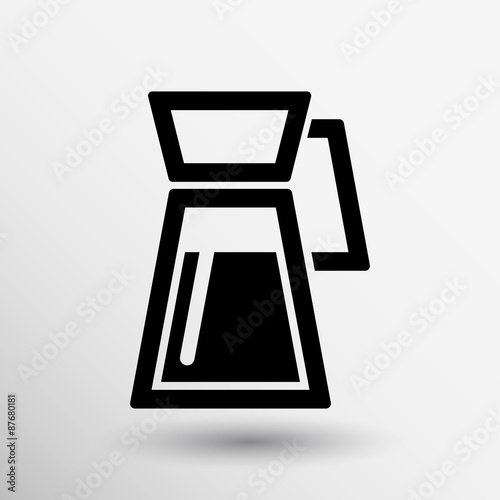 Glass jar of preserved apples compote LOGO