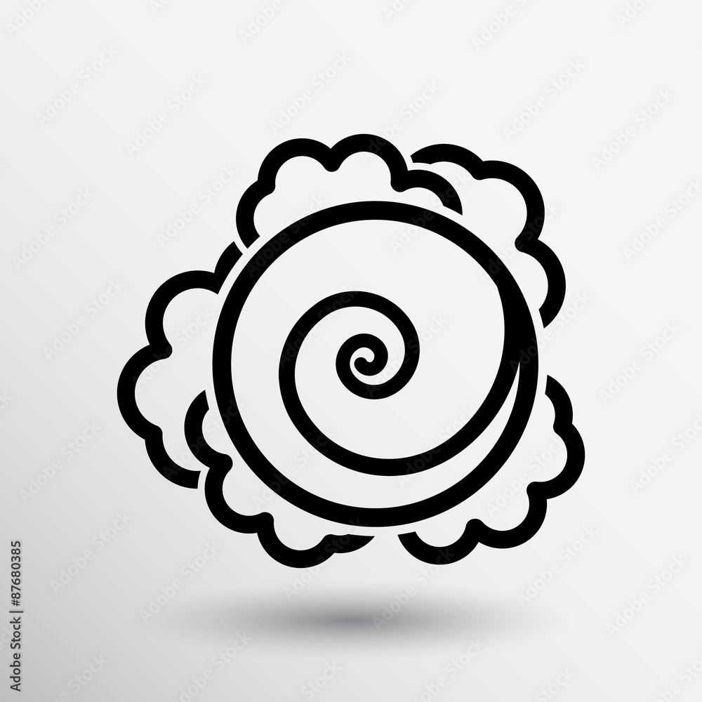 Cabbage. Vector hand drawn vegetables kale logo Cabbage. Vector hand drawn vegetables kale logo