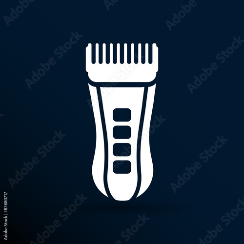Hairclipper illustration accessory appliance barber beauty icon