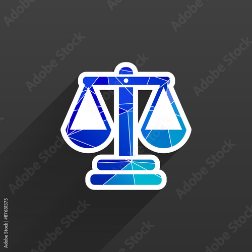 justice vector icon symbol measurement balance