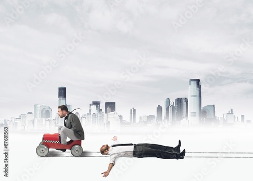 Slika na platnu Ruthless businessman