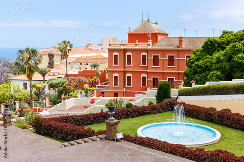 Botanical garden in La Orotava town, Tenerife, Canary Islands photo