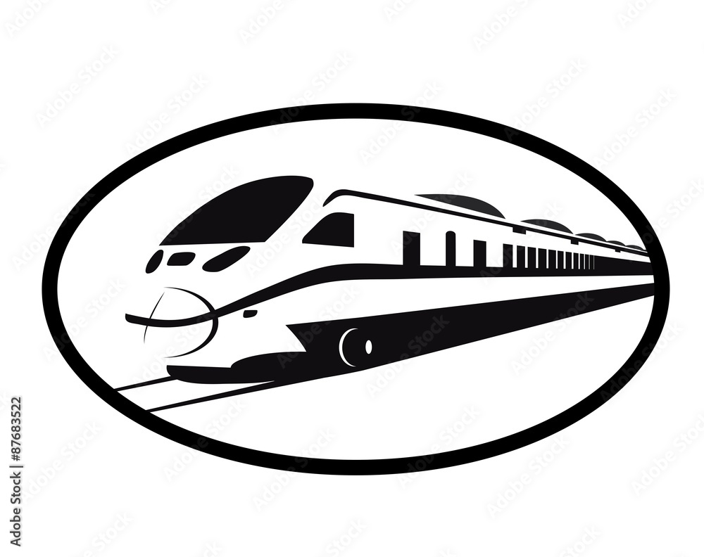 Fototapeta premium TRAIN SYMBOL