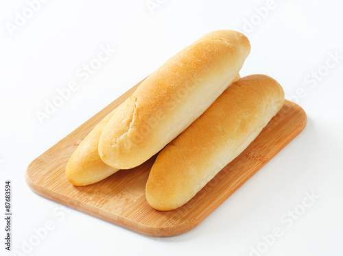 White bread rolls