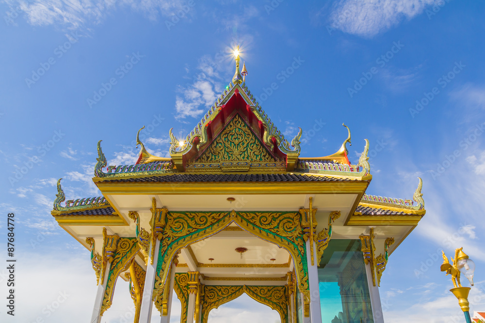 Pattern the Church on the blue sky at Thailand Pattern the Church on the blue sky at Thailand