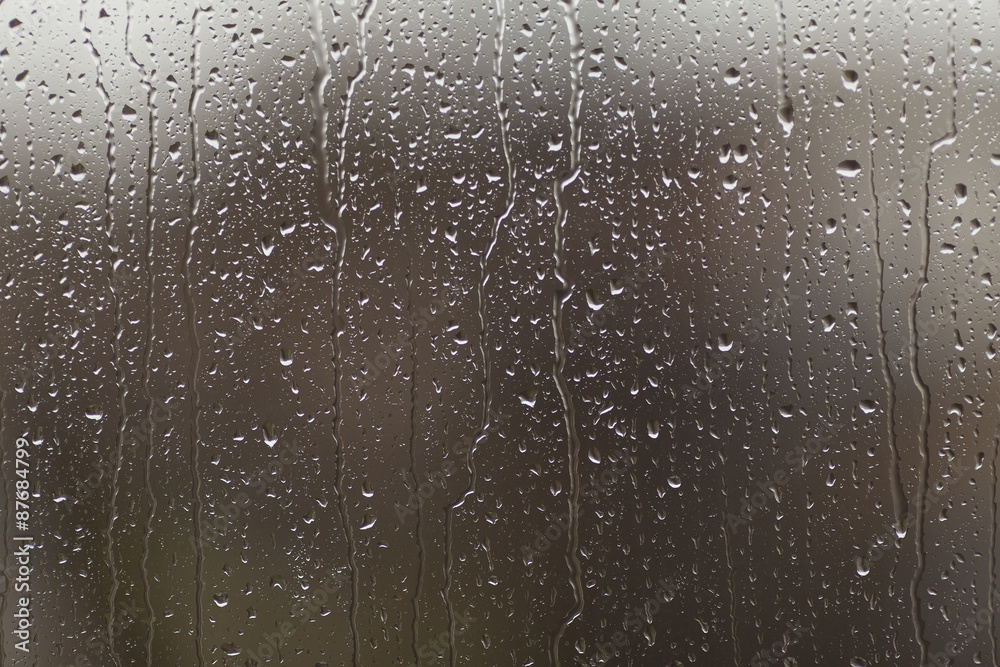 Obraz premium Rain on glass