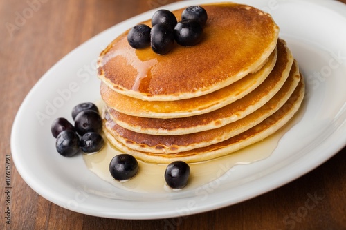 Pancake, Buckwheat, Blueberry.