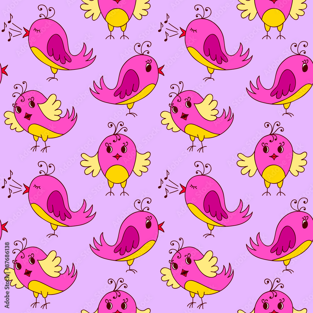 Seamless birds pattern Seamless birds pattern