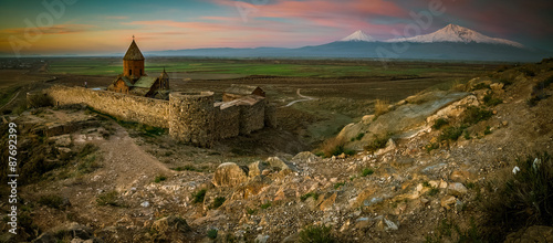 Photographer before Ararat mountain