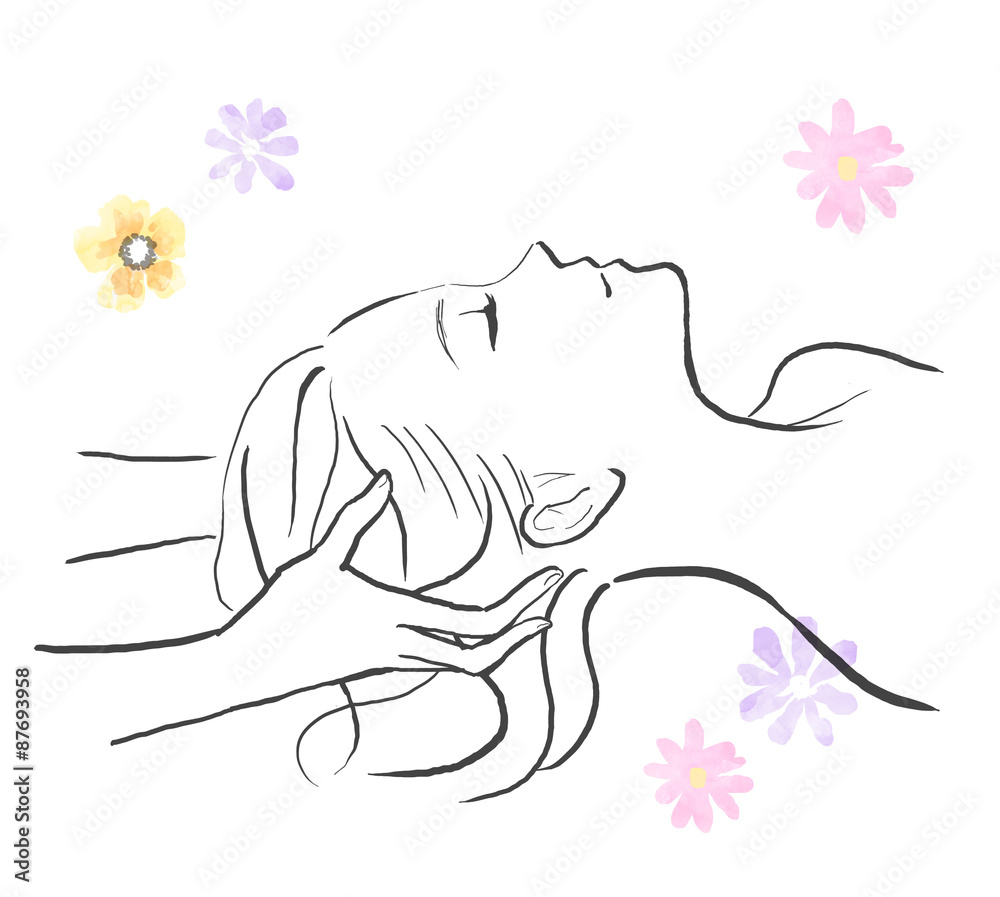 ヘッドスパのイメージ Stock イラスト Adobe Stock