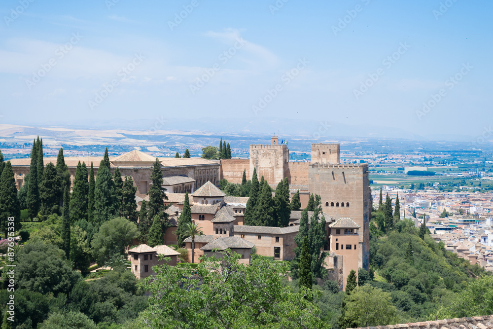 Alhambra and the mountains