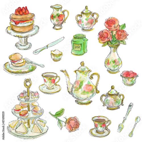 tea time scrapbook set