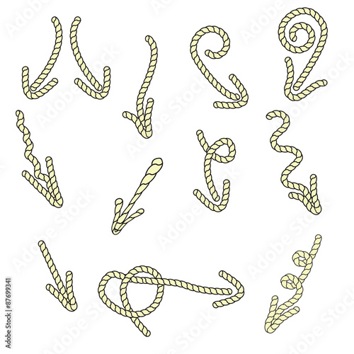 Cordage arrows
