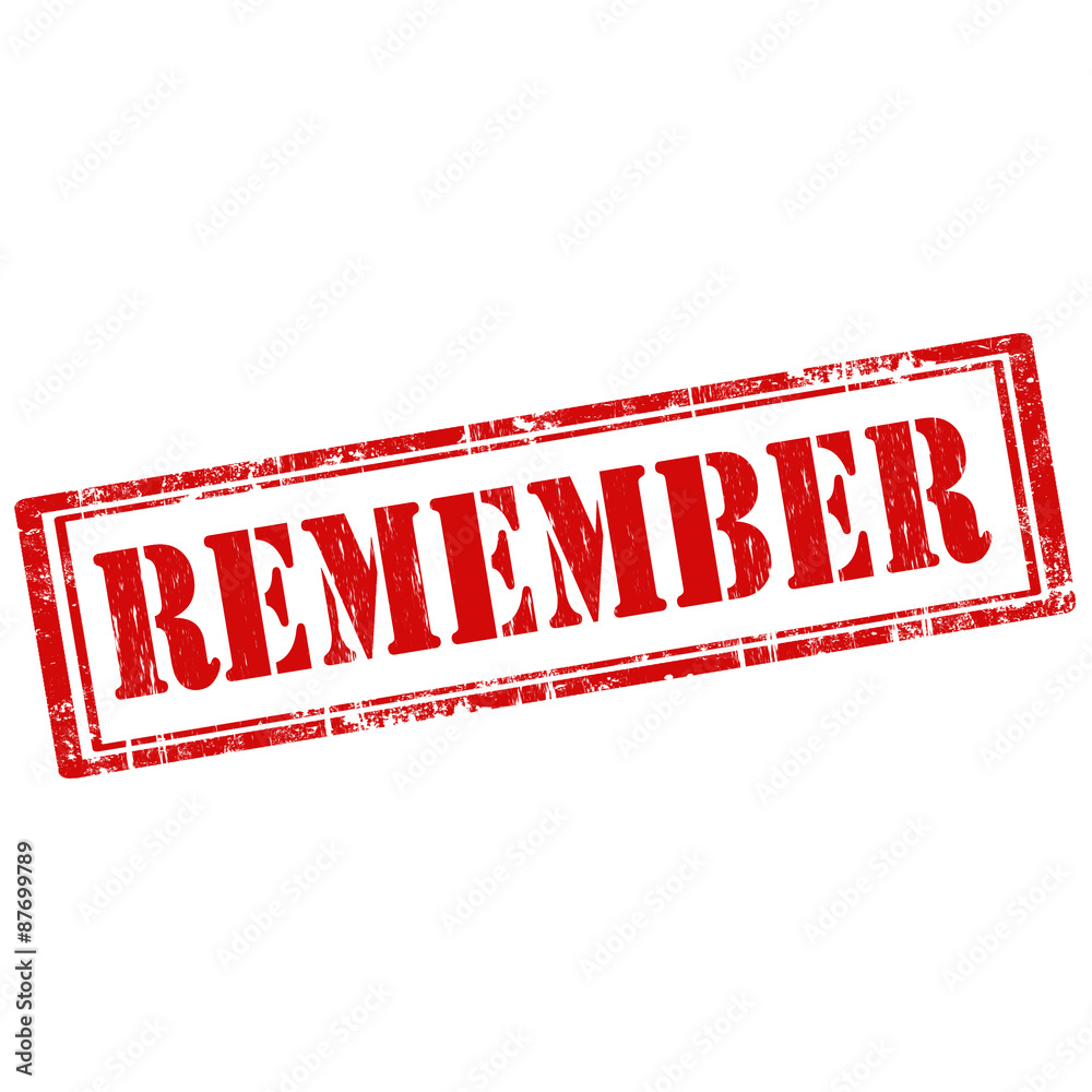 Remember-stamp Stock Vector | Adobe Stock