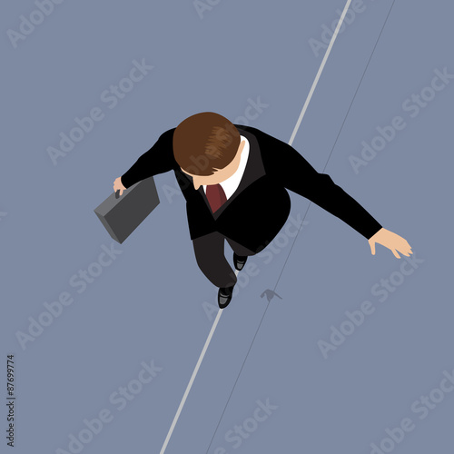 Business Man on a Wire.