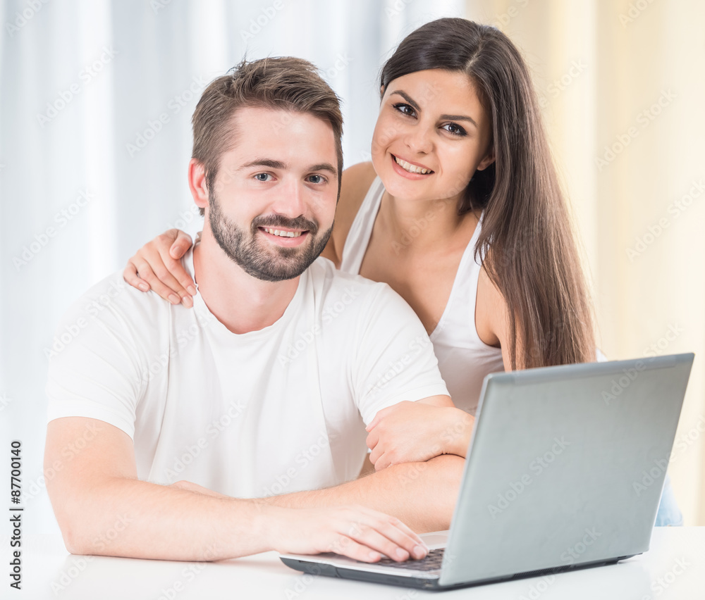 Young couple at home Young couple at home