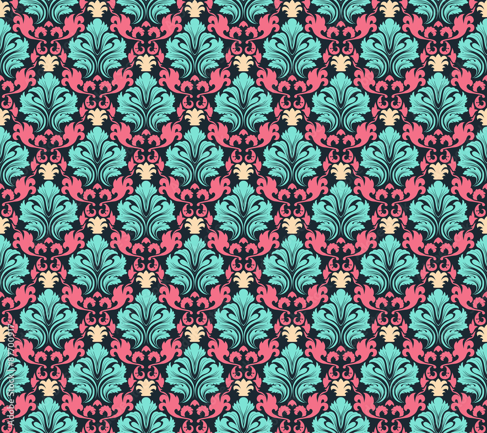 seamless damask pattern seamless damask pattern