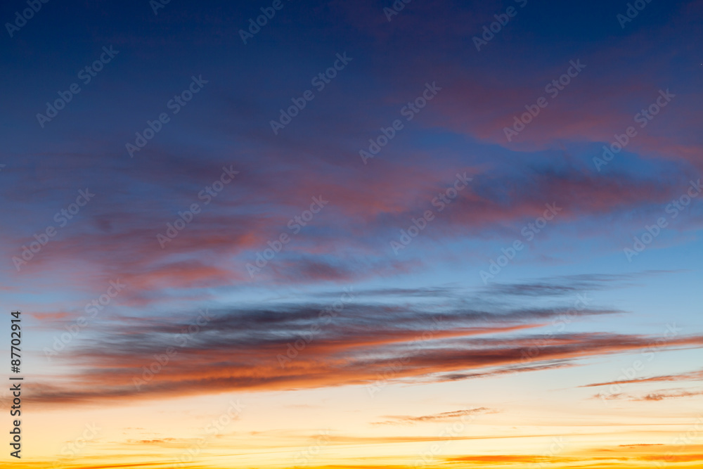 Obraz premium sunset with clouds