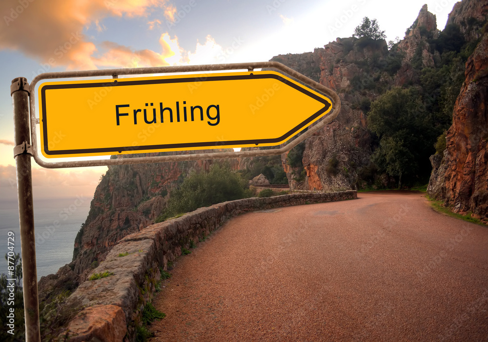 Strassenschild 36 - Frühling Strassenschild 36 - Frühling