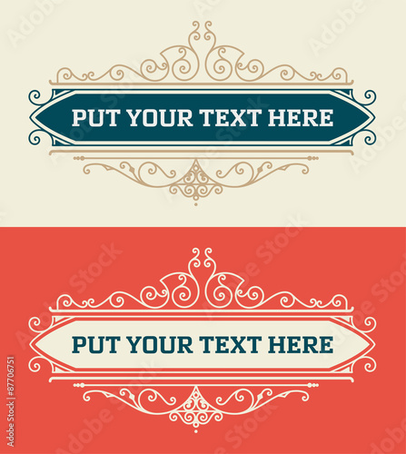 vintage logo template, Hotel, Restaurant, Business Identity set.